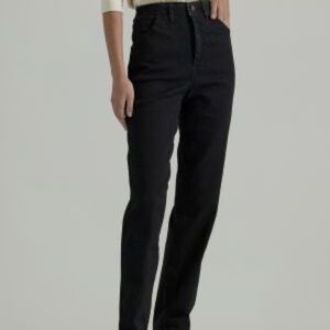 Women’s Black Lee Jeans Side Elastic Jean 6 Long